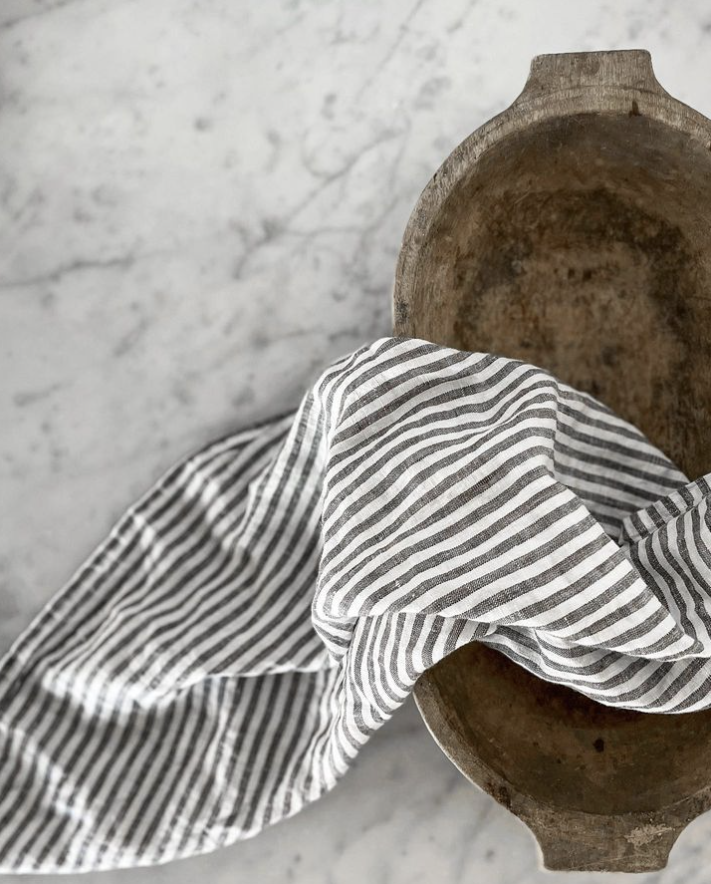 Napkin | LIN | GRAY & WHITE | Pack of 2