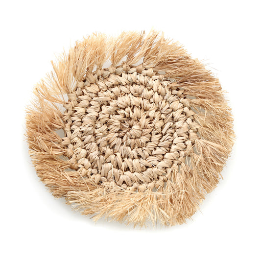 SOUS-VERRE | FRINGE | RAFFIA | Lot de 4