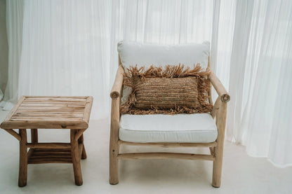 HOUSSE DE COUSSIN | RAFFIA | NATUREL