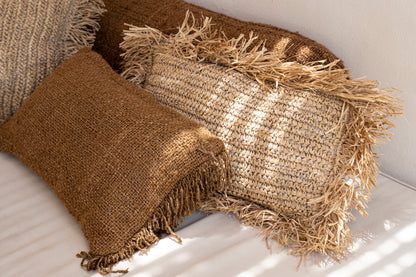 HOUSSE DE COUSSIN | RAFFIA | NATUREL