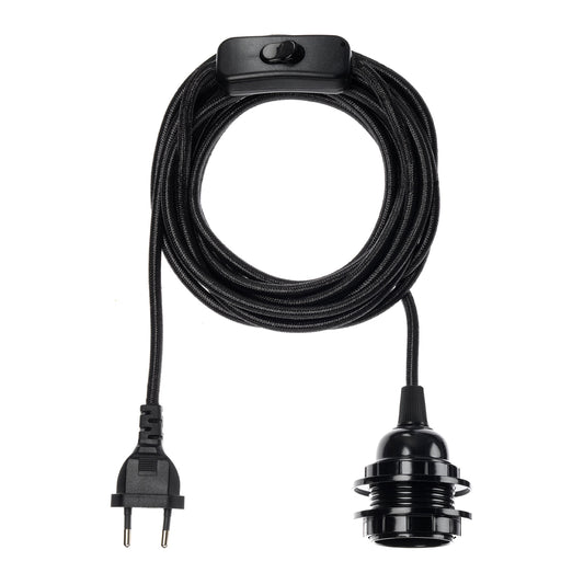 CABLE FIXATION | LAMPE A POSER | NOIR