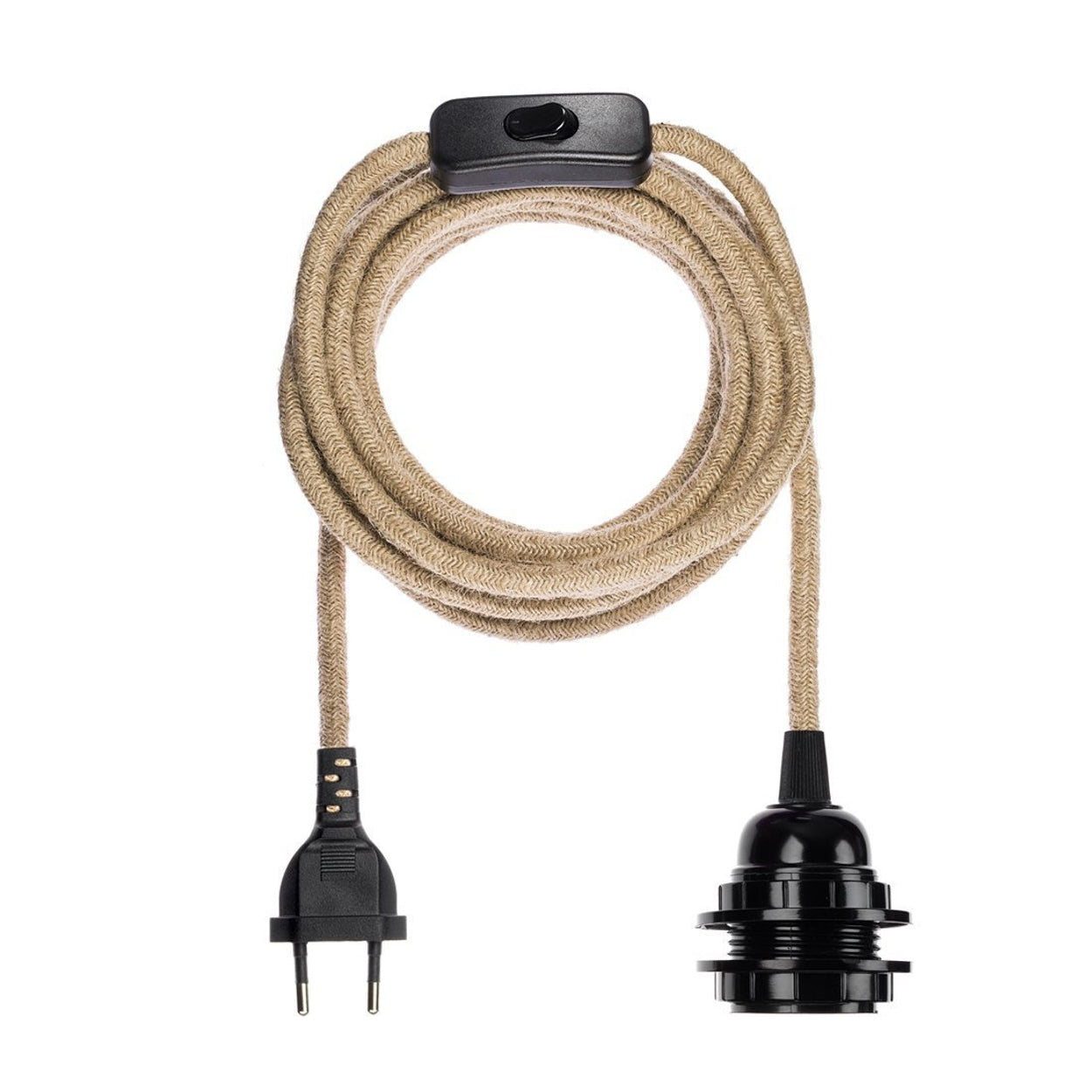 CABLE FIXATION | LAMPE A POSER | NOIR & NATUREL